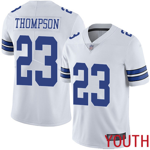 Youth Dallas Cowboys Limited White Darian Thompson Road #23 Vapor Untouchable NFL Jersey